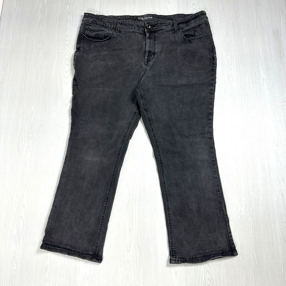 Maurices Plus Women's 24W Long Bootcut  Stretch Mid Rise Stretch Dark Wash Jeans